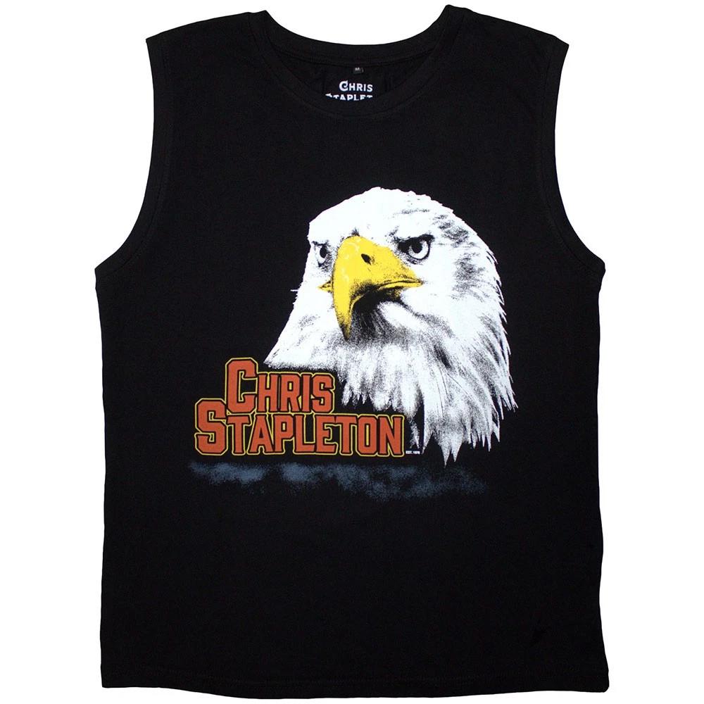 Chris Stapleton Unisex Tank T-Shirt: Eagle (Black) (X-Large) S