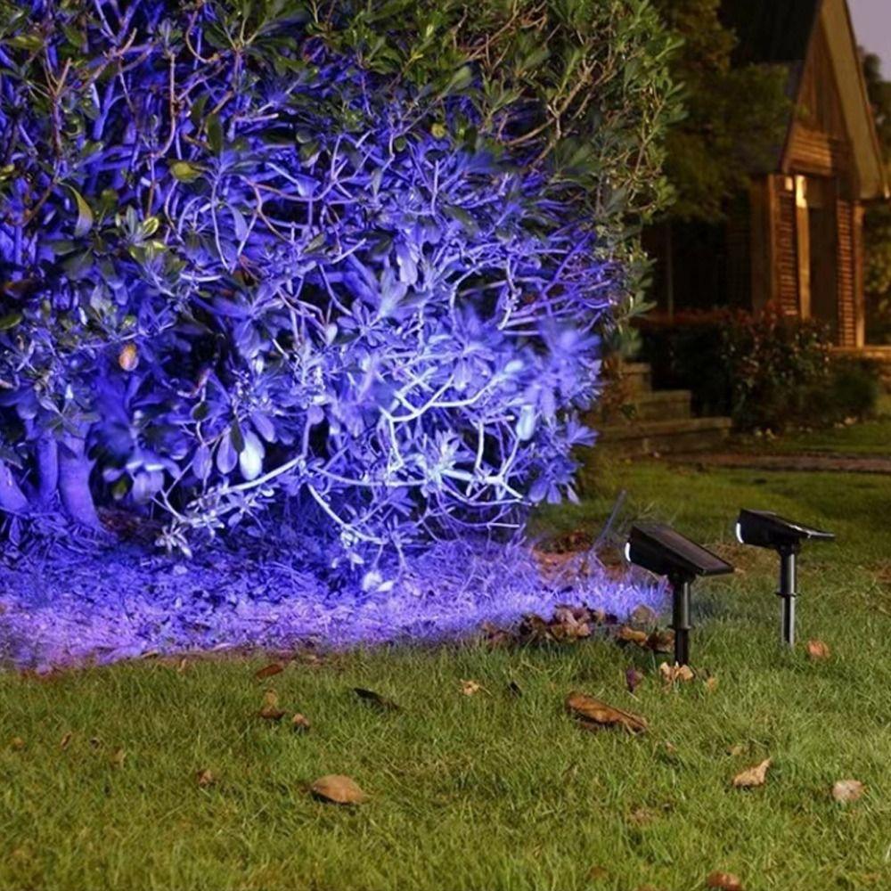 Durable 2/7LED Solar Spotlight Ultra Bright Waterproof Garden Decor Lamp Adjustable Anti-freezing Lawn Lights Patio Lighting