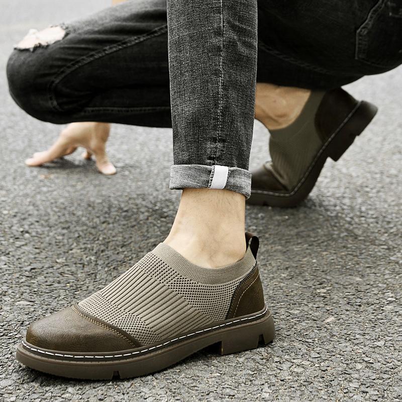 Men's Shoes Genuine Leather Men's Shoes Casual Loafers Slip on Men's Increase Shoes  Moccasins Men Shoes for men Zapatos