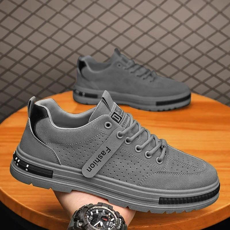 

Модные летние дышащие мужские туфли для активного отдыха на открытом воздухе, нескользящие кроссовки на шнуровке, мужские 2024 года, модные универсальные сетчатые теннисные туфли Tenis Masculino 44