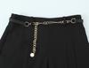 2025 Spring Women's European & American Style Fashion Long Casual Shorts with Chain Belt