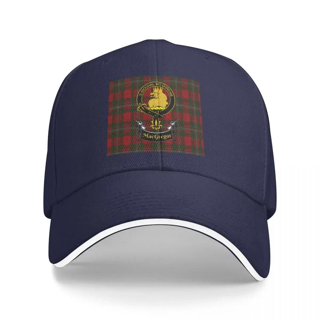 Scottish MacGregor Clan Tartan and Crest Products Baseball Cap Dad Hat Unisex Hat Women Unisexs