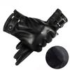 PU-Leder Herrenhandschuhe Winter Plus Samt Warmhalten Schwarz Touchscreen Fahrhandschuhe Dropshipping Fitnessstudio Handschuhe Herren Leder