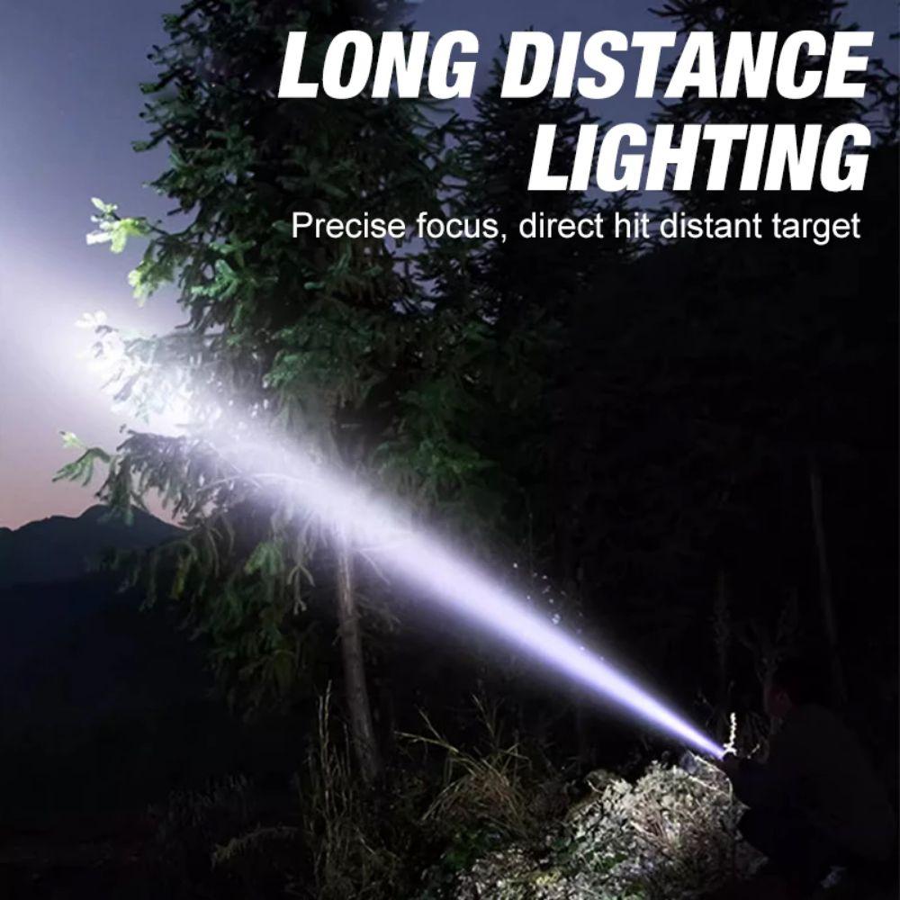 Ultra Bright Powerful LED Flashlight TYPE-C Charging Outdoor Emergency Light  Hiking