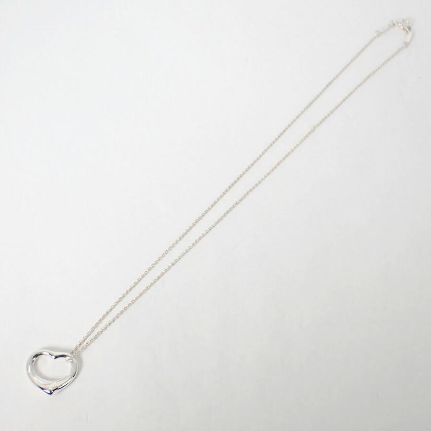 [Used] TIFFANY 925 Open Heart Pendant/Necklace/j14-10