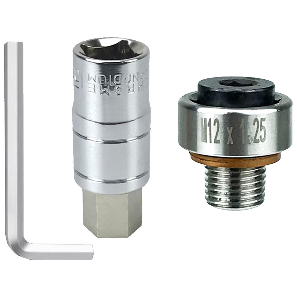 Magnetic Oil Drain Plug Stainless Steel Oil Drain Sump Nut M12x1.25 M12x1.5 M12x1.75 Engine Oil Drain Plug Gaskets Car Parts