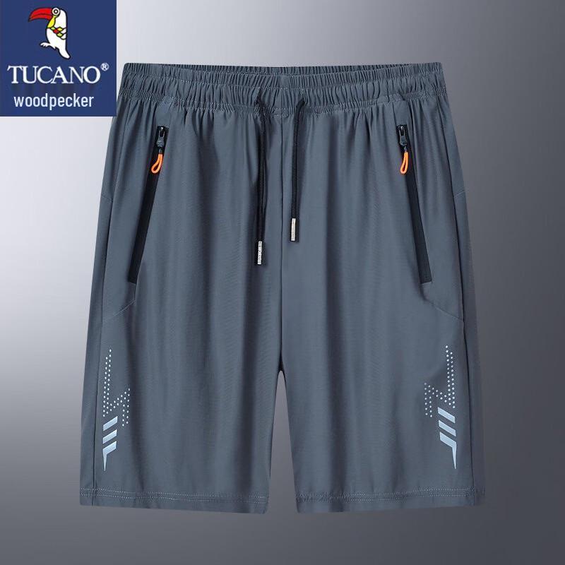 Tucano Men s Summer Plus Size Quick-Dry Ice Silk Sport Shorts 2XL