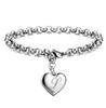925 Sterling Silber Fein 26 Buchstaben Damen Herren Kette Armband Charm Herz Niedlich Hochzeit Persönlichkeit Schmuck Dame Geschenk Party 20cm
