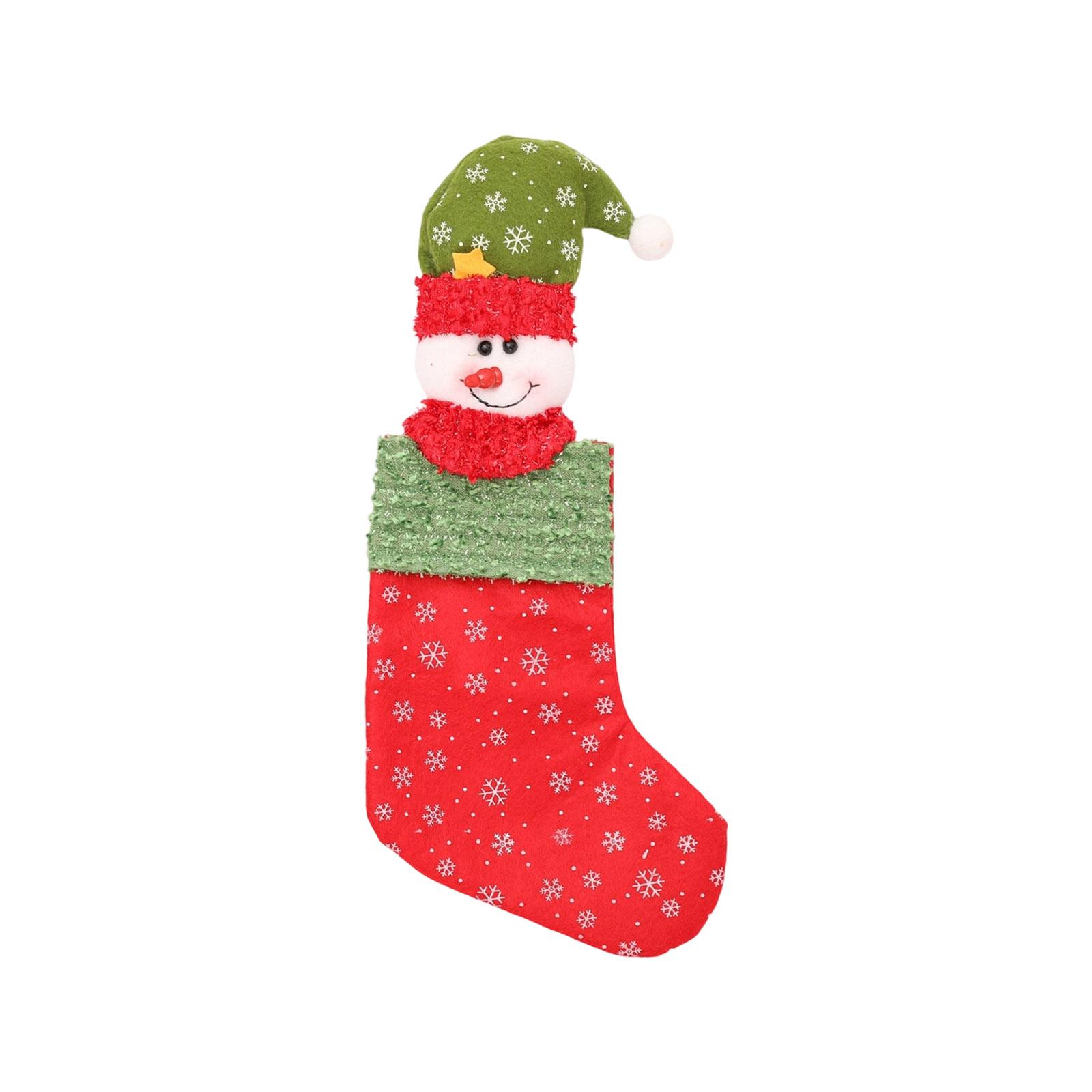 

Holiday Hanging Sock Large Christmas Stocking for Christmas Tree Decoration Mantel Display Holiday Party Gifts Bag B