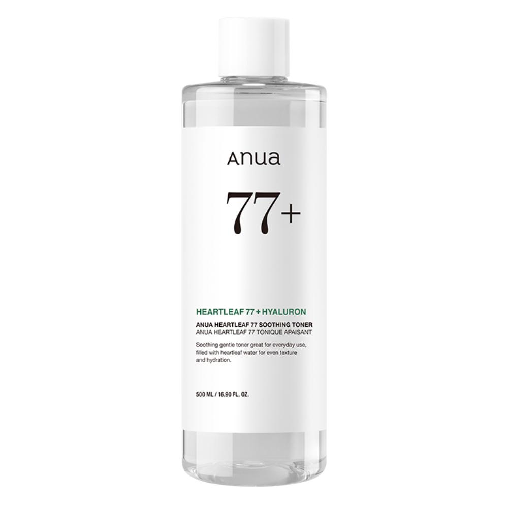 Anua Heartleaf 77 Soothing Toner (500ml) – Calming & Hydrating Toner for Sensitive and Acne-Prone Skin, Korean
