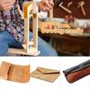 1PC Wood Leathercraft Hand Stitching Leather Craft Lacing Sewing Clamp for Leathercraft Sewing