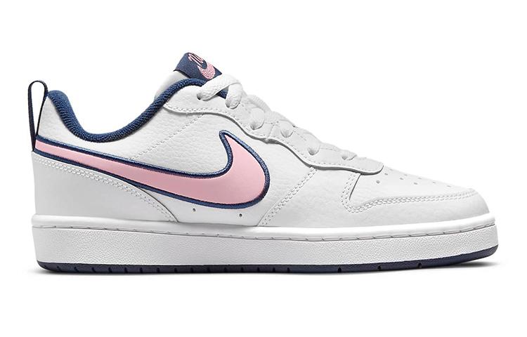 Nike Court Borough Low 2 SE GS 'White Pink Glaze Midnight Navy'