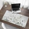 Vinyl Desk Mat with Stylish Print Pastel Leaves 100X50 Cm