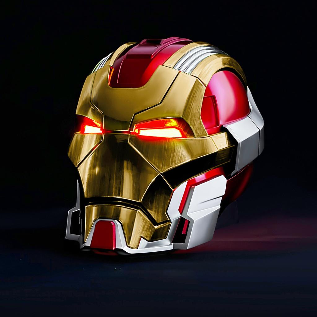 Nobody Genuine Iron Man Helmet Voice Control Auto-Opening Collectible Mask Anime Cosplay Prop MK17 Kid Friendly Entertaining Fun Safe