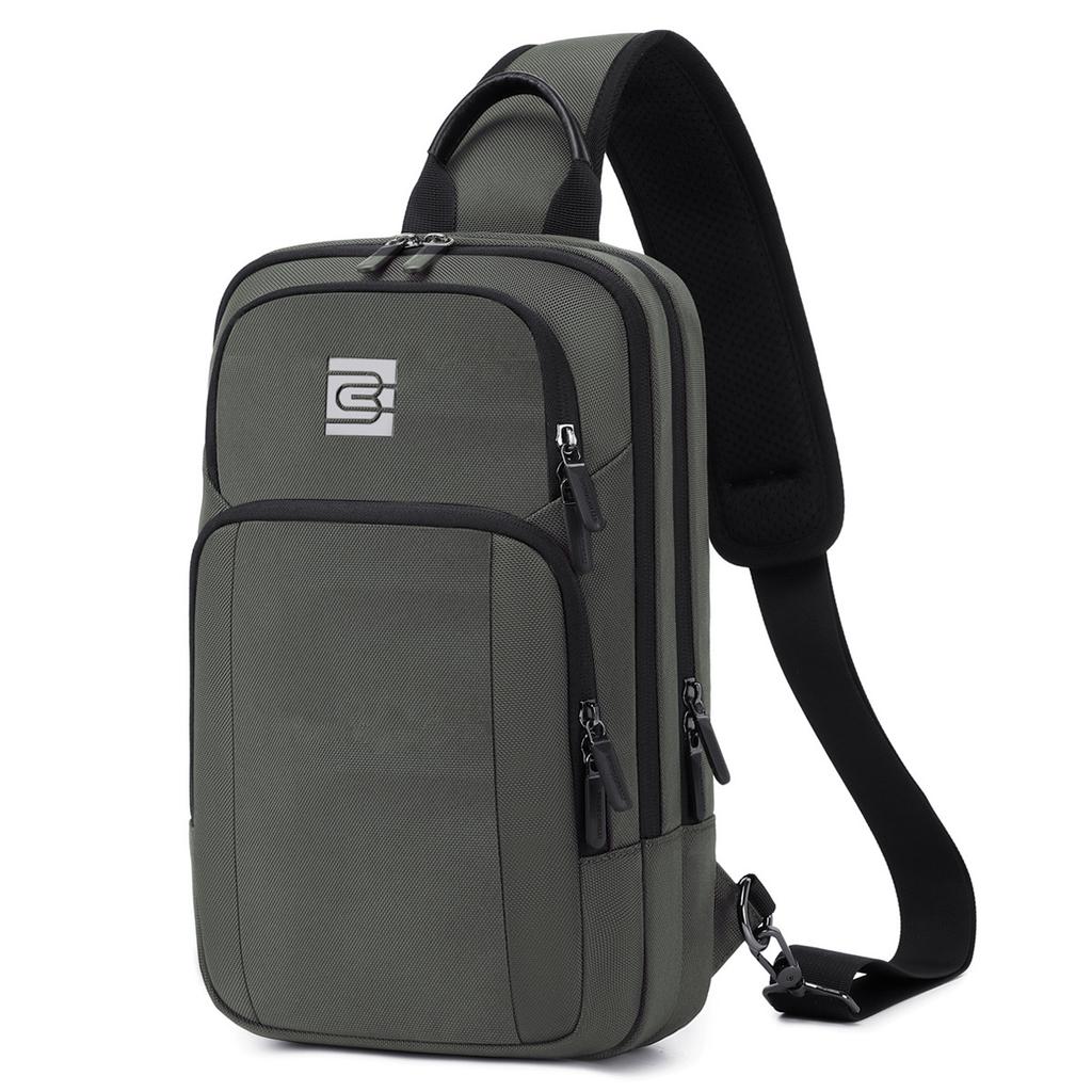 Waterproof Ox Cloth Men's Crossbody Bags oulder Bag Multi-Functional Busin Bag Small Chest Bag Wear-Resistant Bags