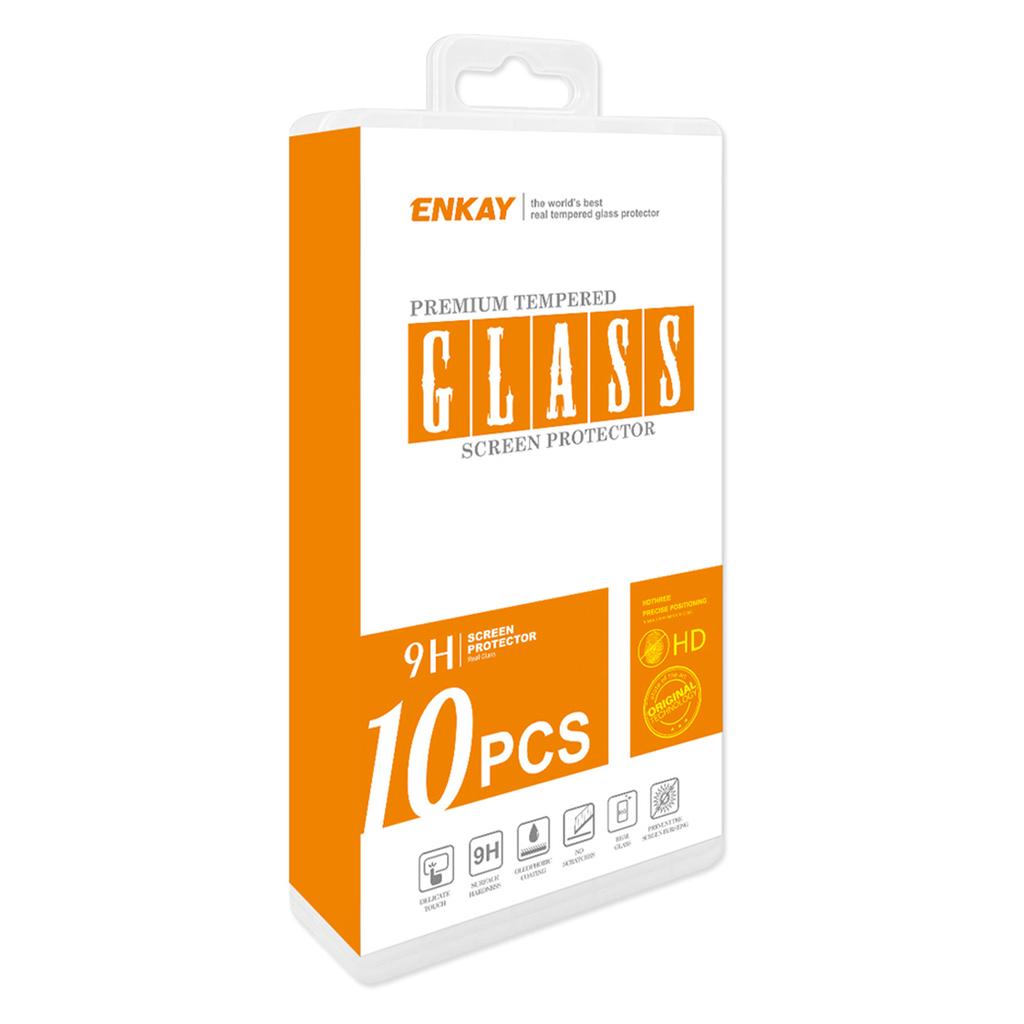 ENKAY HAT PRINCE 10Pcs For iPhone 17 Air Screen Protector Thick Adhesive 9H Arc Edges High Aluminium-Silicon Glass Film