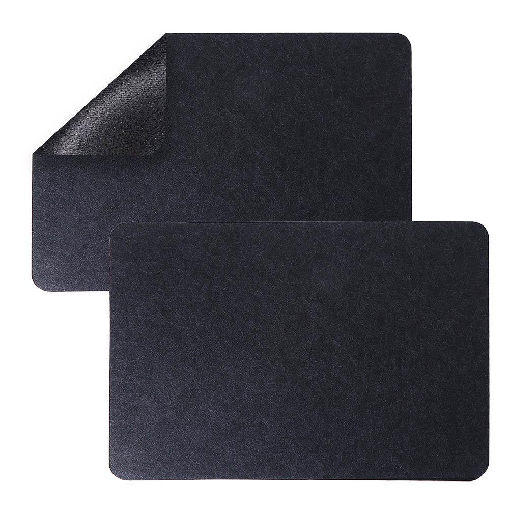 2 Stück Rutschfeste Heißluftfritteuse Hitzebeständige Unterlage Hitzedämmung Rechteck Kaffeemaschinenmatte Filz Silikonoberfläche