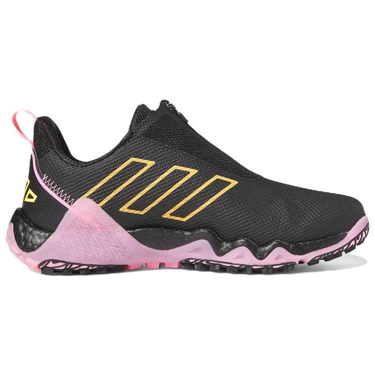 Adidas CodeChaos 22 Slip Resistant Durable Lightweight Low Top Golf Shoes Unisex Golf Shoes Black Pink IE1497