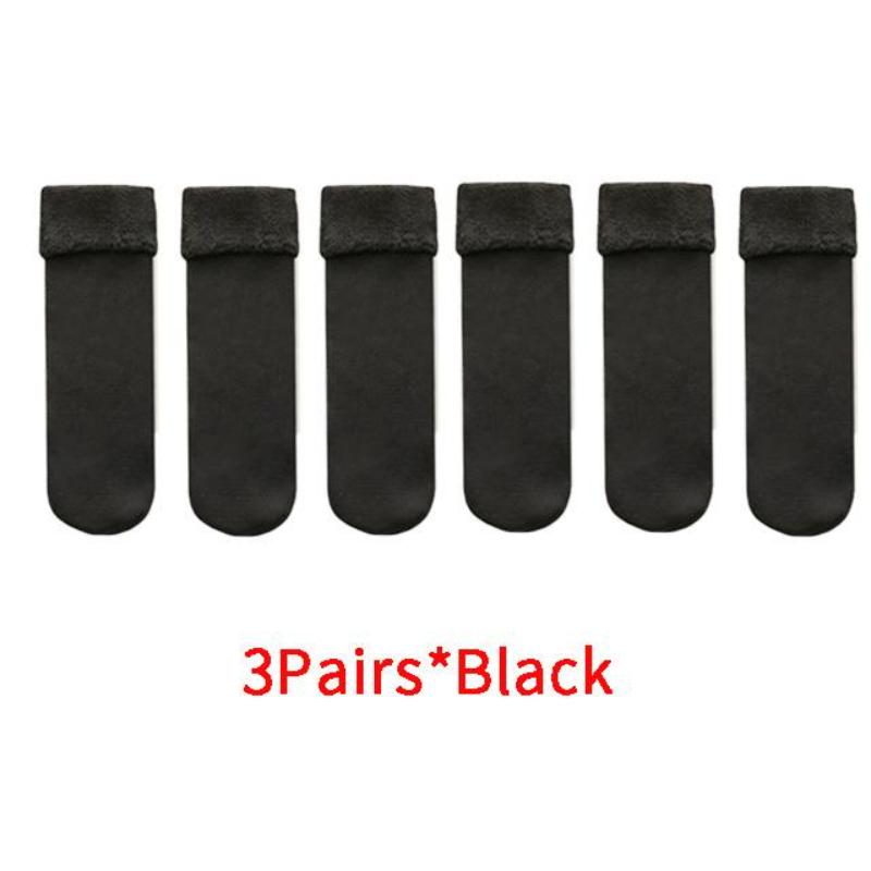1 o 3 Paia Calzini Termici Invernali Unisex Caldi Spessi Lana Cashmere Neve Calzino Senza Cuciture Velluto Morbido Stivali Pavimento Calzini per Dormire