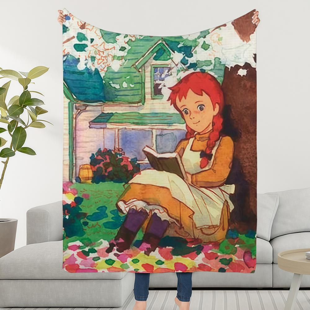 

Blanket Throw Anne Super Cosy Books Plush Living Room Sofa Couch Green Childish Of Wall Birthday Gifts 30x40in