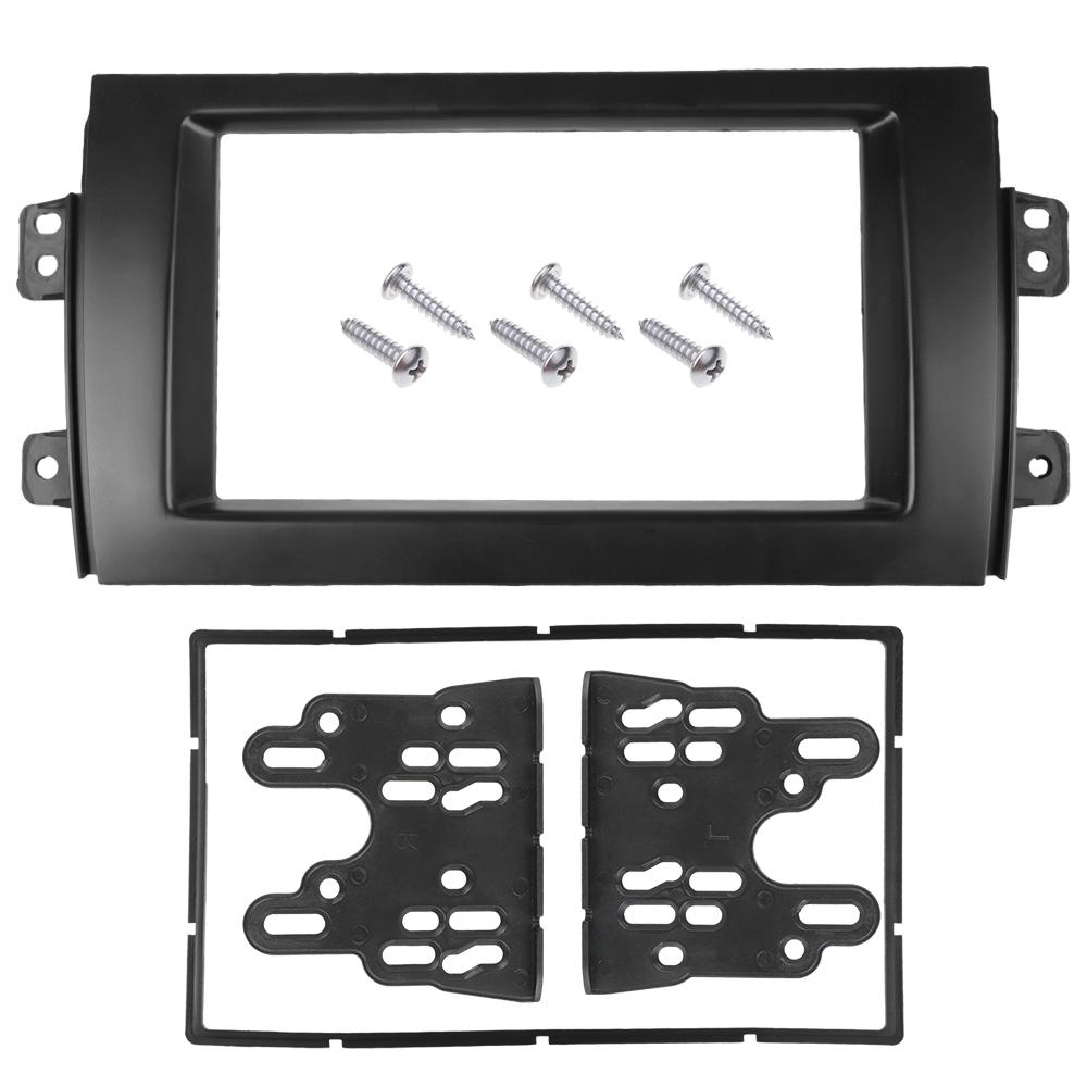 Car DVD Player Panel Frame 2Din Stereo Trim Cover Auto Radio Audio Fascias Fit Automotive Accessories For Suzuki SX4 Fiat Sedici