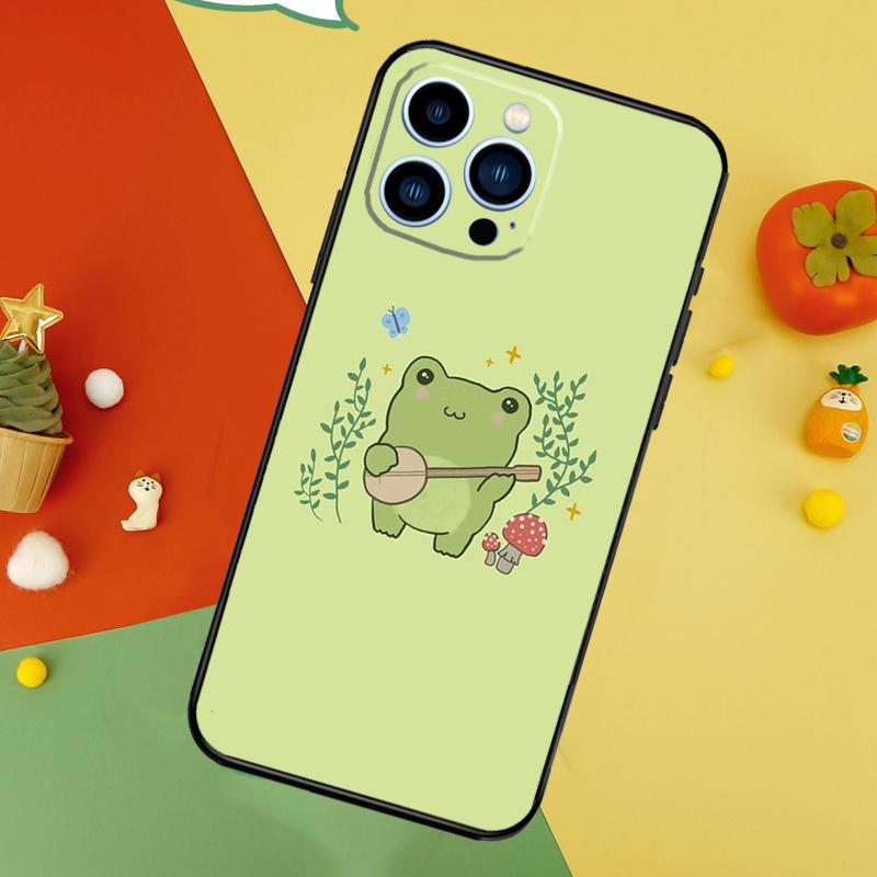 Frog Skateboard Cute Kawaii Phone Case For iPhone 17 Pro Max 16 15 14 13 12 11 Pro Max Plus 12 13 Mini 16e 17 Air Cover