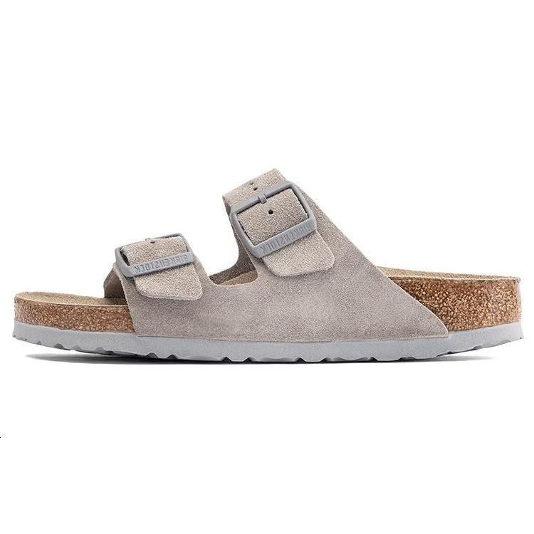 Birkenstock Arizona Soft Footbed Suede Leather 'Stone Coin' 1020507