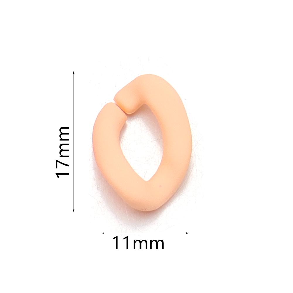20pcs 17x11mm Acrylic Link Chain Candy Color Assembled Parts Loose Beads for DIY Jewelry Making Bracelets Necklace Accessories