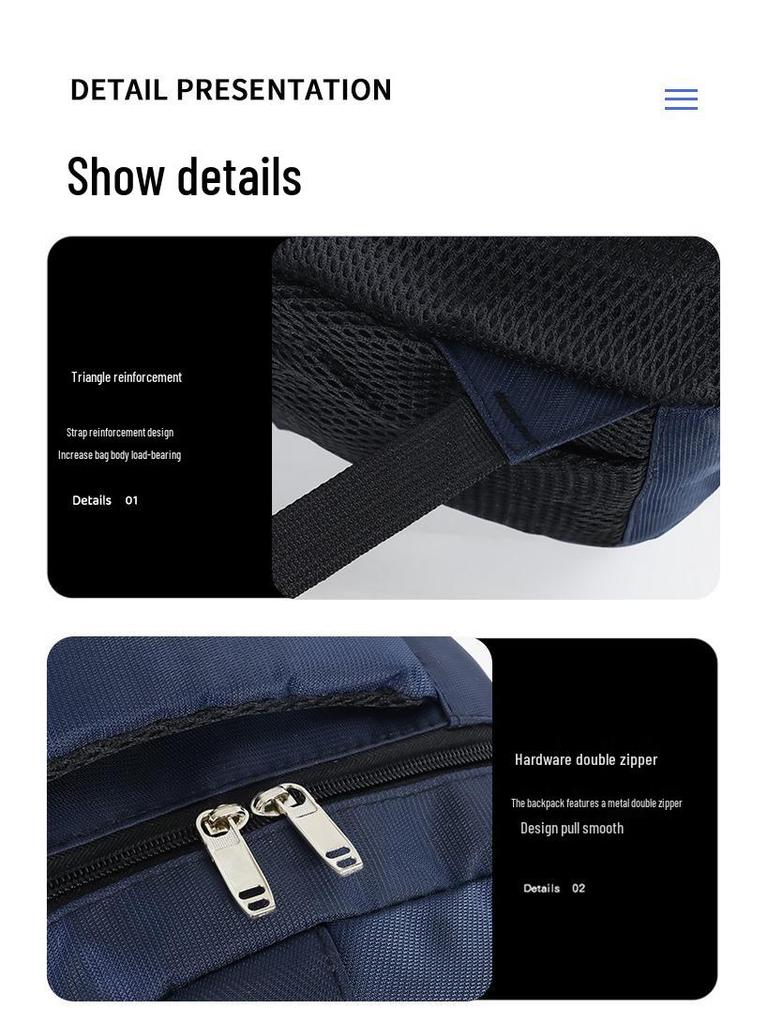 Large Capacity Casual Fashion Laptop Backpack for Students & Professionals