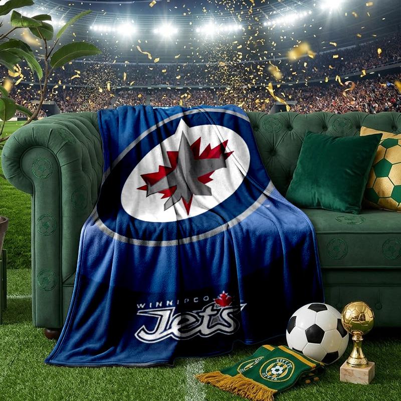 Winnipeg Spirit Throws Blanket Flannel Blankets Plush for Couch Bed Gifts for Men Women Travel Picnic Blanket Christmas Fan Gifts
