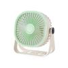 Compact USB Rechargeable Desktop Fan with Strong Wind and Wall-Mount Option for Dorms and Offices