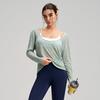 New Outer Wear Loose and Thin Yoga Clothes Women's Breathable Quick-drying Sports Fitness Top Pilates Long-sleeved Blouse