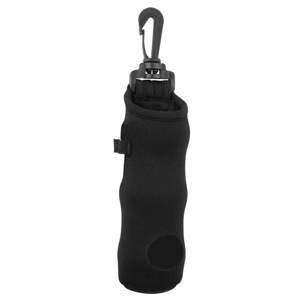 Golf Ball Carry Bag Neoprene Golf Ball Bag Lightweight Golf Ball Storage Bag with Clip Golf Tee Holders Pouch Golf Accessories чёрный