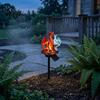 Fiery Dragon Garden Sculpture Solar Light, Fantasy Yard Stake, Waterproof Resin Ornament Gifts for Fans Statue Pathway Light Lawn Patio Decor