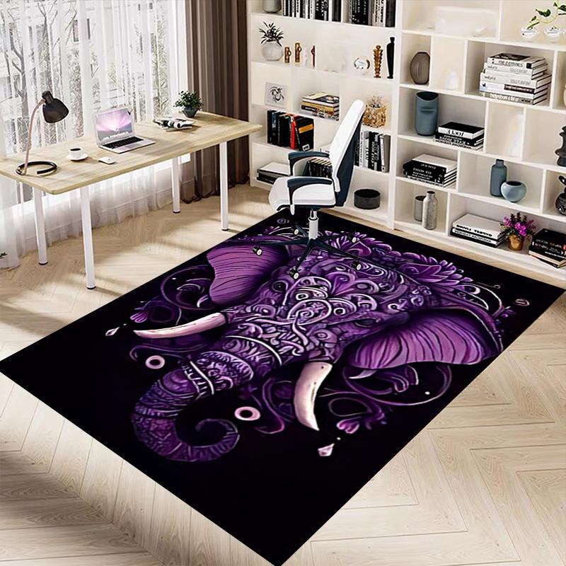 1pc elephant pattern Carpet, Office Rug Outdoor Mat Home Decor Area Carpet Festival