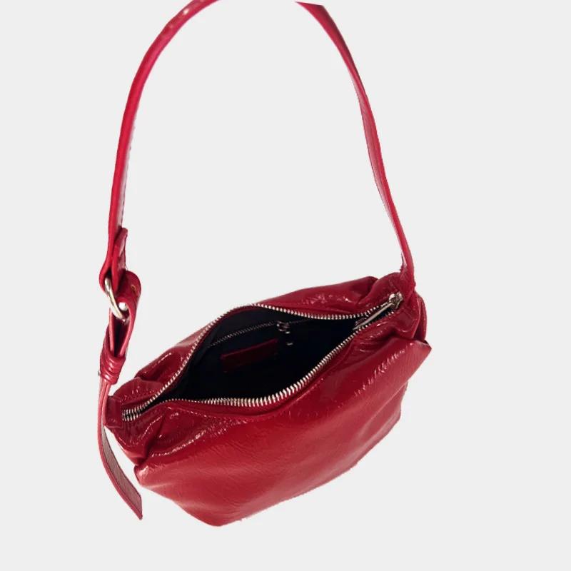 Fashi Pleated Women Shoulder Bags PU Cloud Bags Leisure Armpit Bag Dumpling Handbag Female Hand Bags bolsas
