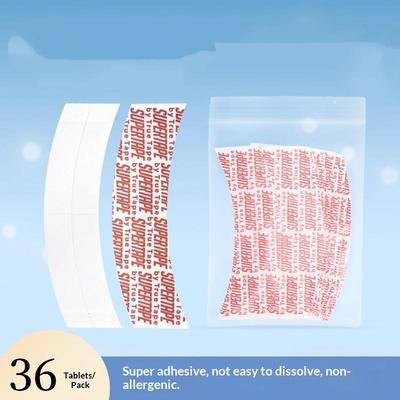 36 Folhas Impermeável Supertape Fita Adesiva Dupla Face Super Tape Para Peruca de Renda Aplique Reposição