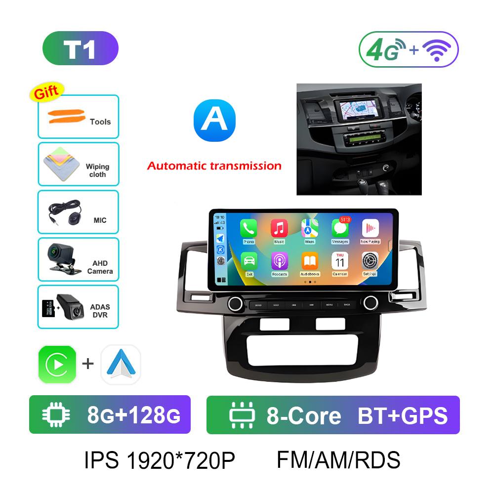For Toyota Hilux 2005 2006 2007 2008 - 2014 Car Video Radio Multimedia Player Android Smart System Navigation GPS Bluetooth WIFI