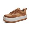 Spring retro board shoes 2025 new platform heightening shoes sports fashion white shoes casual versatile women's shoes