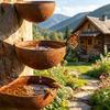3Pcs Metal Bird Feeder Rust-Resistant Insect Bird Water Bath Drinking Cups Ornament Hanging Outside for Garden Decor
