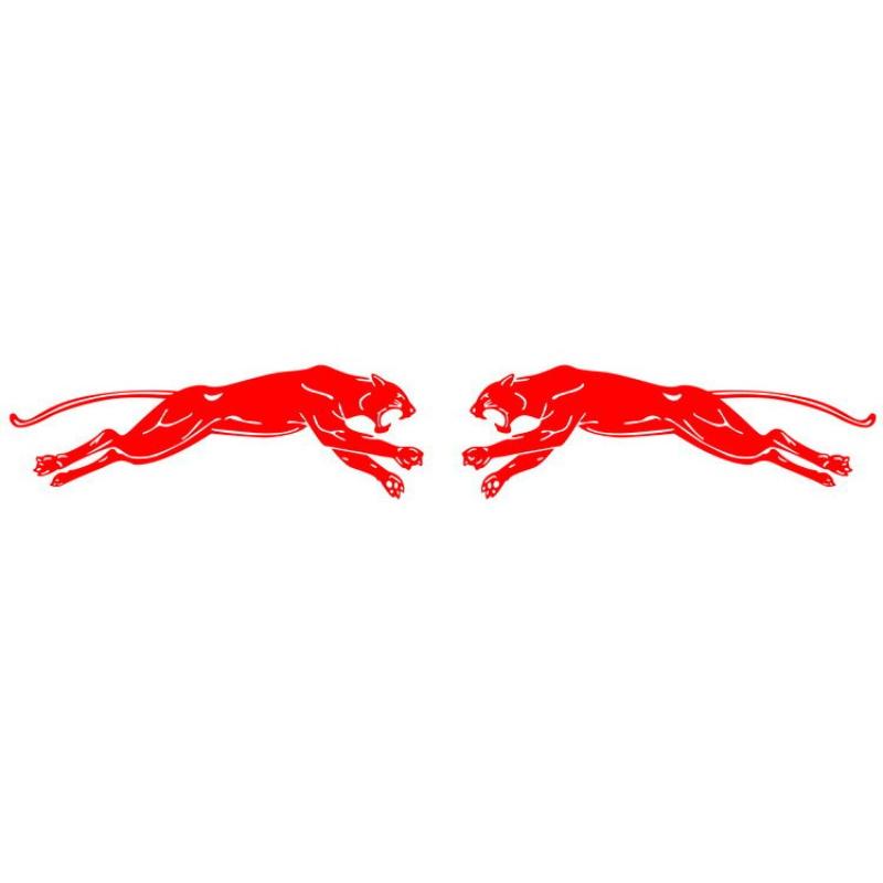 Car Sticker Black Panther Car Sticker Set Waterproof Decal for Vehicle Body, Window & Bumper Racing Style Decoration Decals