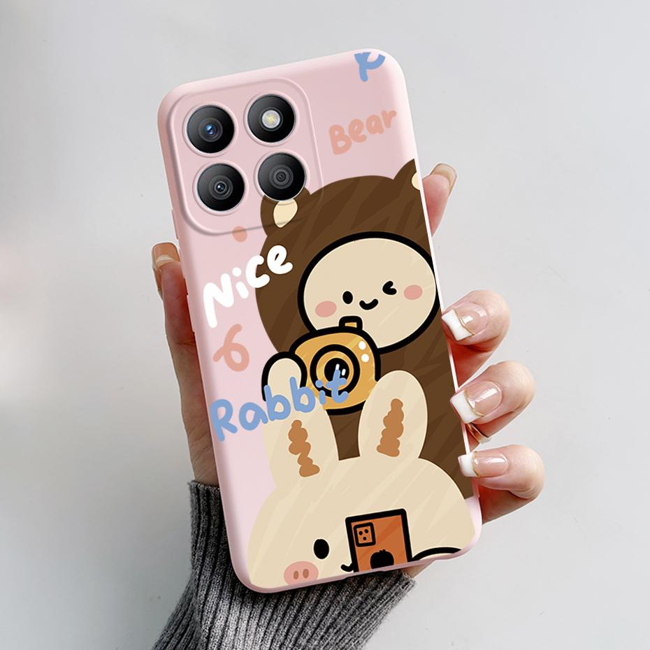 For Huawei Honor X8b 6.7" Case Cute Rabbit Panda Soft Silicone Cover For Honor X8B X 8b LLY-LX1 LLY-LX2 LLY-LX3 Phone Case Funda