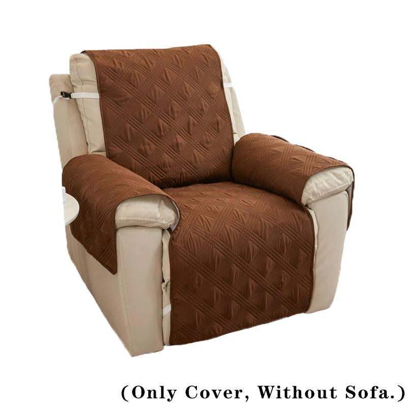 Potah na polohovací křeslo Mat Protiskluzový Pratelný Chránič nábytku na pohovku pro domácí mazlíčky Boční kapsa Přehoz na křeslo