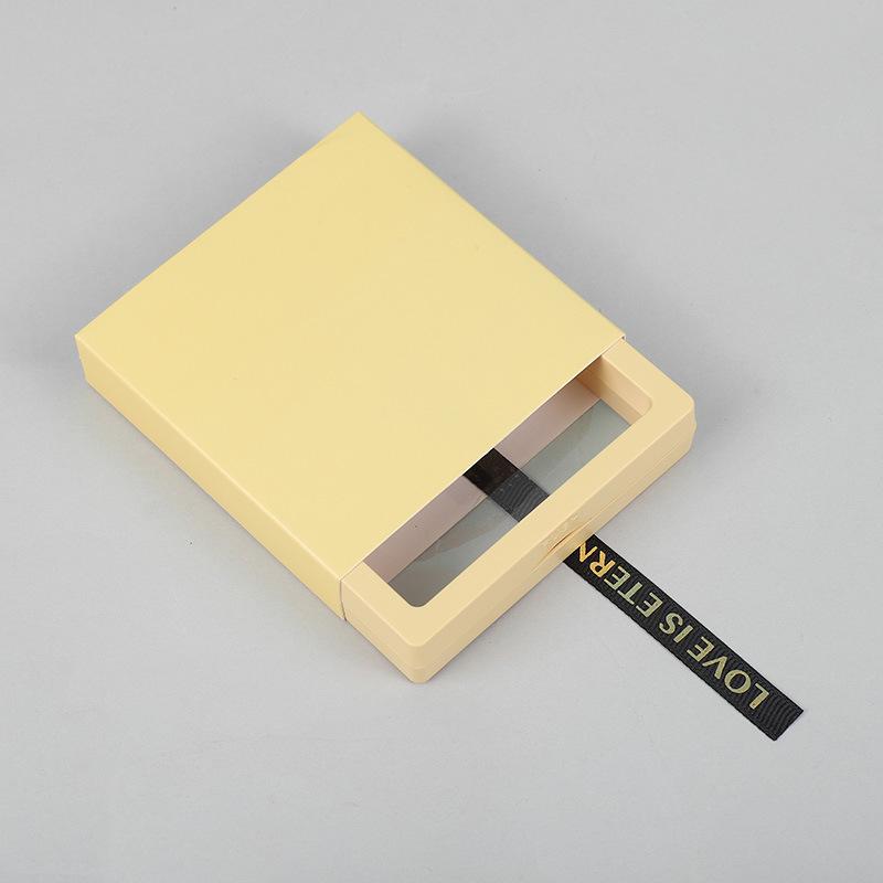 Aufbewahrungsbox für Nagelkunst mit PE-Folie und farbiger Kartenhülle