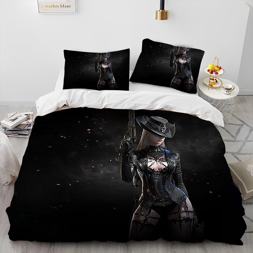 3D Lost ARK Spel Gamer Tecknadstäcke Sängklädesset, Påslakan Sängset Täcke Örngott, King Queen Size Sängklädesset Barn