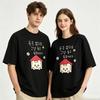 Unisex Couple Vintage Y2k Korean Bear Coin Graffiti Print Soft Breathable Cotton Oversized Crew Neck Summer Casual Tee