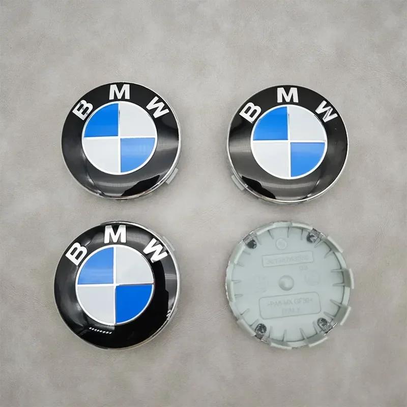 BMW GRUPPE 4 Stück 56MM 68MM Auto Rad Nabenkappen Mittelabdeckung Für BMW M M5 E39 E46 E60 E90 F01 F10 F30 G01 G20 G21 G30 G11 F15 X5 X3