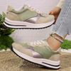 Fashion 2025 Women's Sneakers Mix Color Platform Sports Shoes Women Comfortable Lace-Up Causla Shoes Woman Fashion Non Slip Tennis Shoes