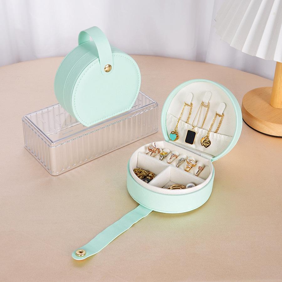 

Personalized Travel Jewelry Box Earring Storage Sisters Friends Lovely Colorful Fashion Travel Accessories Exquisite Romantic
