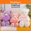Large Teddy Bear Plush Toy With Heart Pillow For Girls Gift And Cuddle